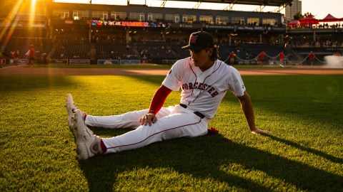 Worcester Red Sox player Roman Anthony