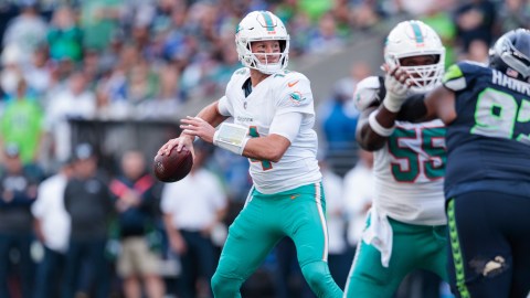 Miami Dolphins quarterback Tim Boyle