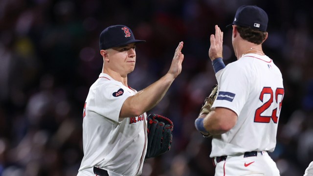 Boston Red Sox teammates Tyler O'Neill and Romy González