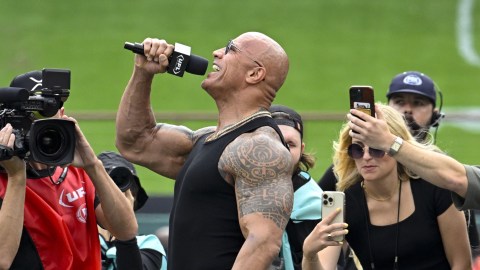 WWE superstar Dwayne "The Rock" Johnson