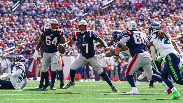 New England Patriots quarterback Jacoby Brissett