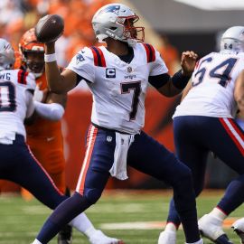 New England Patriots quarterback Jacoby Brissett