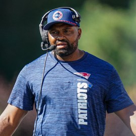 New England Patriots head coach Jerod Mayo