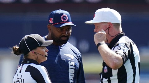 New England Patriots head coach Jerod Mayo