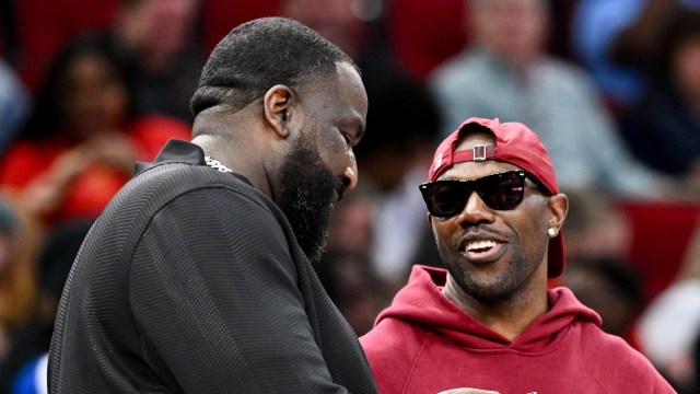 Former Boston Celtics center Kendrick Perkins, former NFL wide receiver Terrell Owens