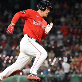 Boston Red Sox designated hitter Masataka Yoshida