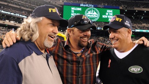 Former NFL coaches Rex Ryan, Rob Ryan, singer Toby Keith