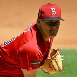 Boston Red Sox pitcher Richard Fitts