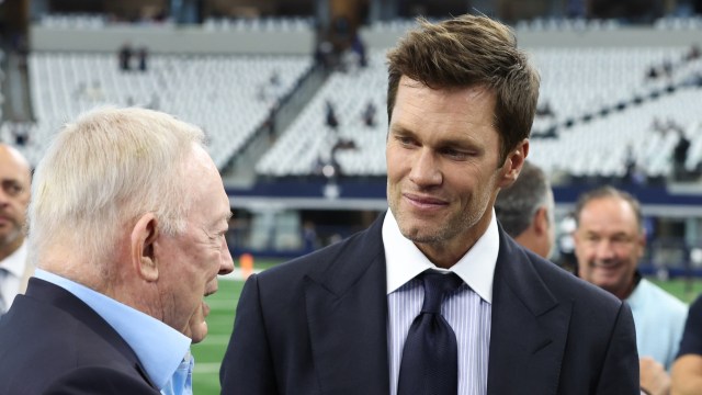 FOX NFL broadcaster Tom Brady, Dallas Cowboys owner Jerry Jones