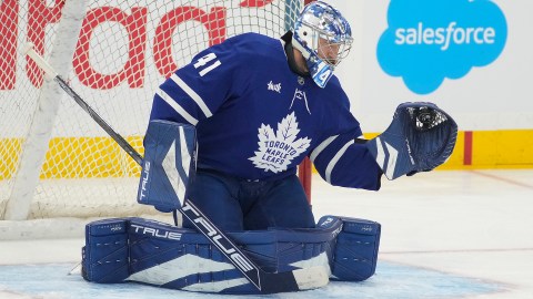 Toronto Maple Leafs goaltender Anthony Stolarz