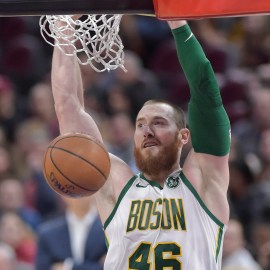 Former Boston Celtics center Aron Baynes