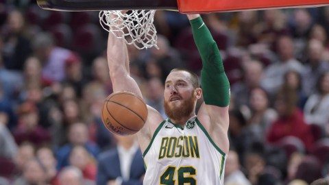 Former Boston Celtics center Aron Baynes