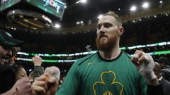 Former Boston Celtics center Aron Baynes