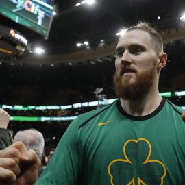 Former Boston Celtics center Aron Baynes