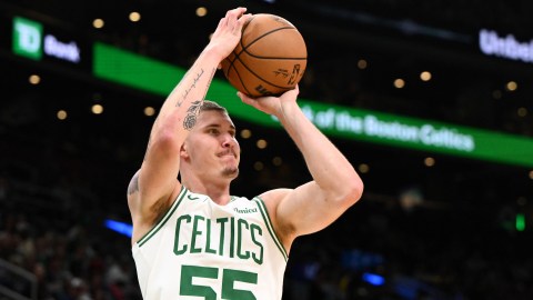 Boston Celtics forward Baylor Scheierman