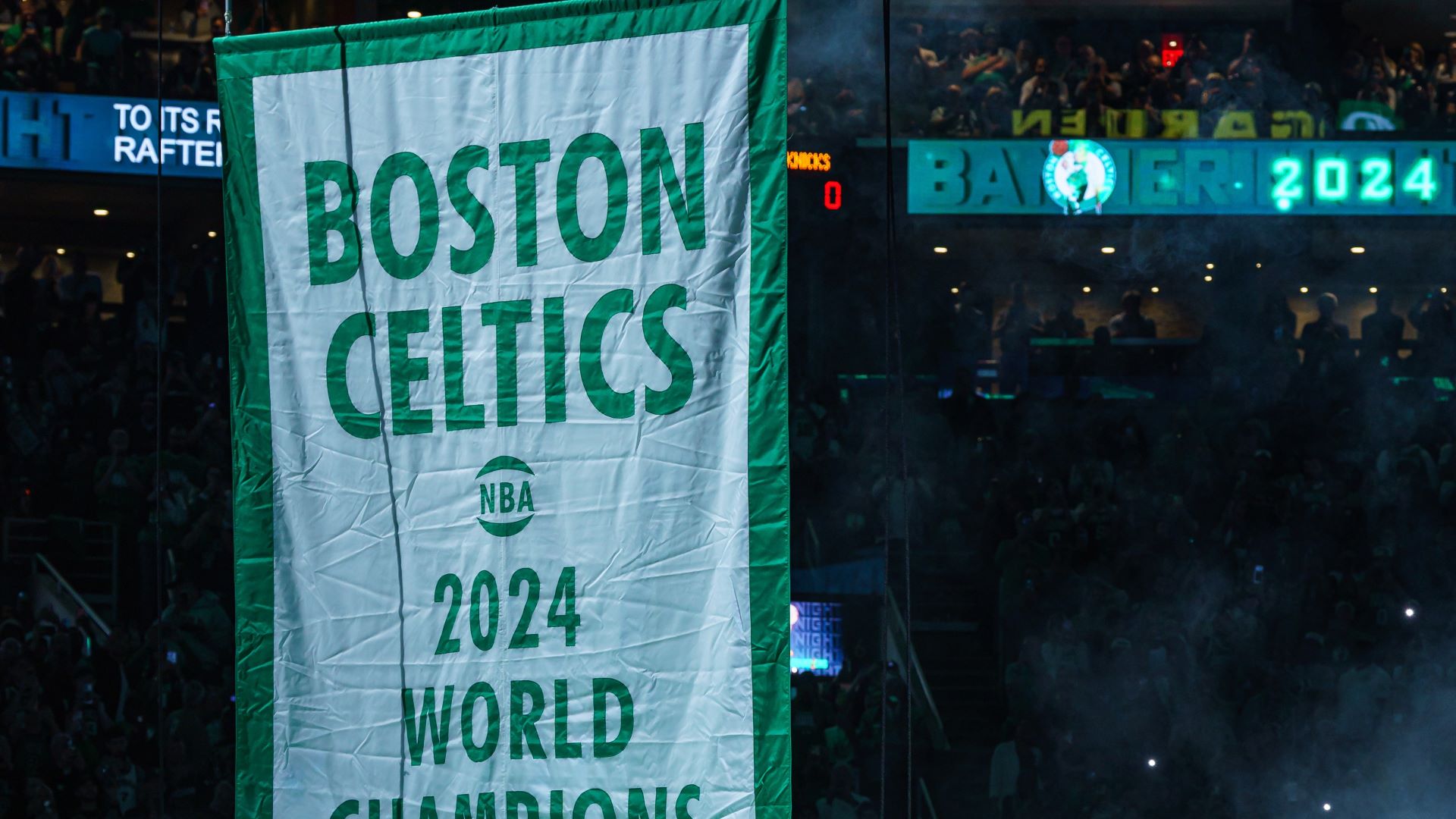 Watch Goosebump-Worthy Moment As Celtics Raise Banner 18