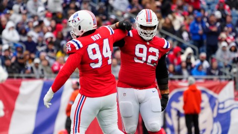 New England Patriots defensive tackles Jaquelin Roy, Davon Godchaux