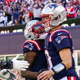 New England Patriots quarterback Drake Maye