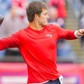 New England Patriots quarterback Drake Maye