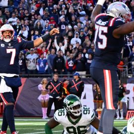 New England Patriots quarterback Jacoby Brissett