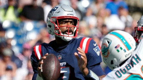 New England Patriots quarterback Jacoby Brissett