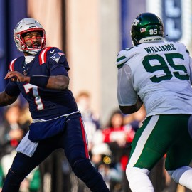 New England Patriots quarterback Jacoby Brissett