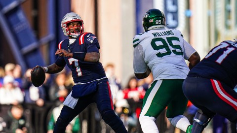 New England Patriots quarterback Jacoby Brissett