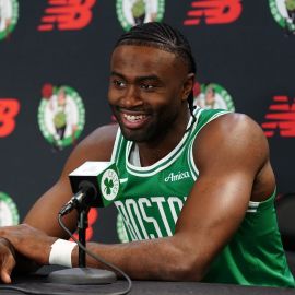 Boston Celtics forward Jaylen Brown