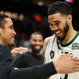 Boston Celtics forward Jayson Tatum and Washington Wizards guard Malcolm Brogdon