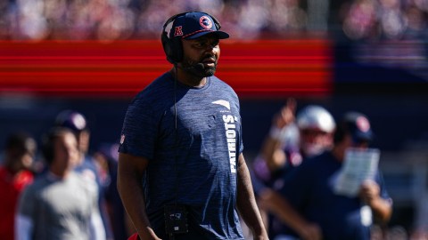 New England Patriots head coach Jerod Mayo