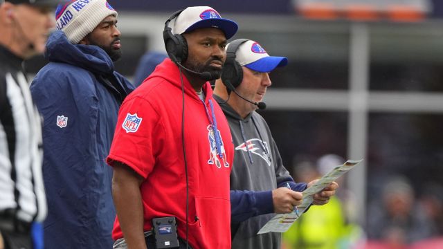 New England Patriots head coach Jerod Mayo