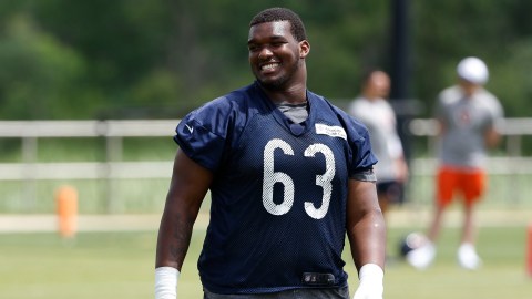 New England Patriots offensive lineman Jerome Carvin