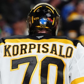 Boston Bruins goaltender Joonas Korpisalo