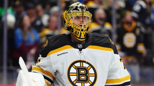 Boston Bruins goaltender Joonas Korpisalo