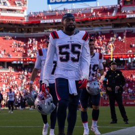 New England Patriots linebacker Joshua Uche