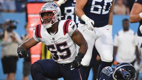 New England Patriots linebacker Josh Uche