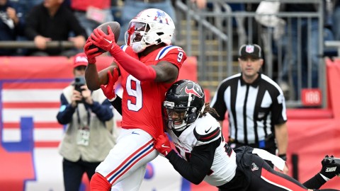 New England Patriots wide receiver Kayshon Boutte