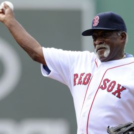 Former Boston Red Sox pitcher Luis Tiant