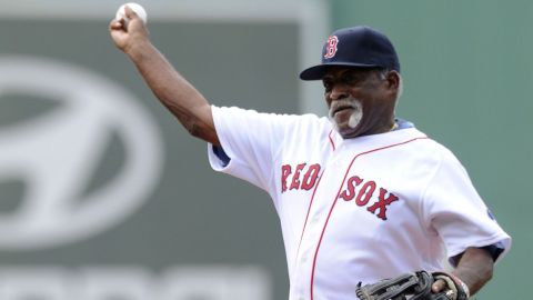 Former Boston Red Sox pitcher Luis Tiant