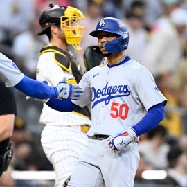 Los Angeles Dodgers teammates Mookie Betts and Freddie Freeman