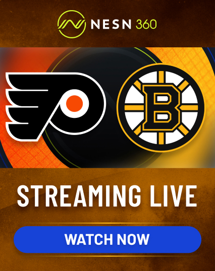 Boston Bruins vs. Philadelphia Flyers gameday matchup graphic