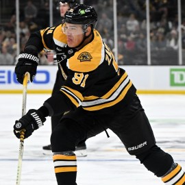 Boston Bruins defenseman Nikita Zadorov