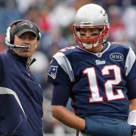 Former New England Patriots quarterback Tom Brady and offensive coordinator Bill O'Brien