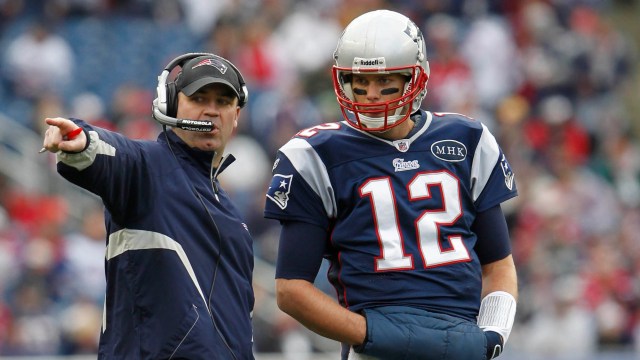 Former New England Patriots quarterback Tom Brady and offensive coordinator Bill O'Brien