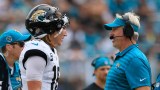 Jacksonville Jaguars head coach Doug Pederson, quarterback Trevor Lawrence