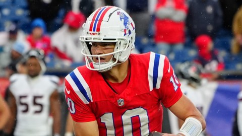 New England Patriots quarterback Drake Maye