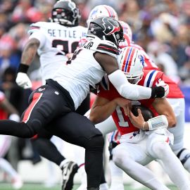 New England Patriots quarterback Drake Maye