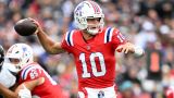 New England Patriots quarterback Drake Maye