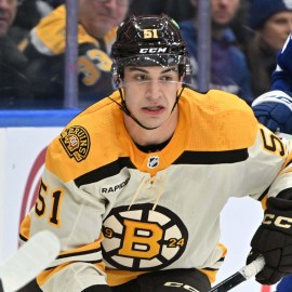 Boston Bruins forward Matt Poitras