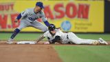 Los Angeles Dodgers infielder Mookie Betts and New York Yankees outfielder Alex Verdugo